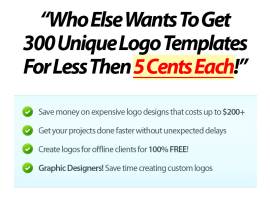300LogoTemplates, 75%, One-Time Commission, JVzoo