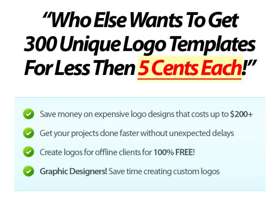 300LogoTemplates, 75%, One-Time Commission, JVzoo